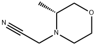 4-Morpholineacetonitrile, 3-methyl-, (3R)- Struktur