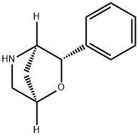 2-Oxa-5-azabicyclo[2.2.1]heptane, 3-phenyl-, (1R,3S,4R)- Struktur