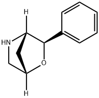 2-Oxa-5-azabicyclo[2.2.1]heptane, 3-phenyl-, (1S,3R,4S)- Struktur