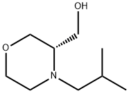 3-Morpholinemethanol, 4-(2-methylpropyl)-,(3S)- Struktur