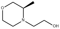 4-Morpholineethanol, 3-methyl-, (3R)- Struktur