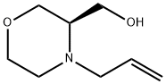 3-Morpholinemethanol, 4-(2-propen-1-yl)-, (3R)- Struktur