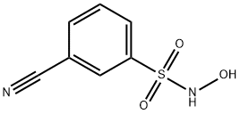 3-cyano-N-hydroxybenzene-1-sulfonamide Struktur