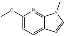 6-methoxy-1-methyl-pyrrolo[2,3-b]pyridine Struktur