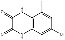 2,3-Quinoxalinedione, 7-bromo-1,4-dihydro-5-methyl- Struktur