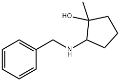 Cyclopentanol, 1-methyl-2-[(phenylmethyl)amino]- Struktur