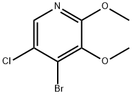 4-Bromo-5-chloro-2,3-dimethoxypyridine Struktur