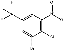 Benzene, 1-bromo-2-chloro-3-nitro-5-(trifluoromethyl)- Struktur