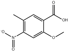 Benzoic acid, 2-methoxy-5-methyl-4-nitro- Struktur