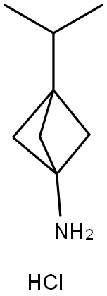 3-Isopropylbicyclo[1.1.1]pentan-1-amine hydrochloride Struktur