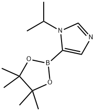 1H-Imidazole, 1-(1-methylethyl)-5-(4,4,5,5-tetramethyl-1,3,2-dioxaborolan-2-yl)- Struktur