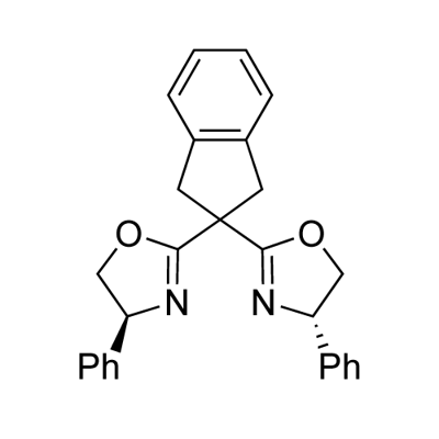 (4S,4'S)-2,2'-(1,3-Dihydro-2H-inden-2-ylidene)bis[4,5-dihydro-4-phenyloxazole Struktur