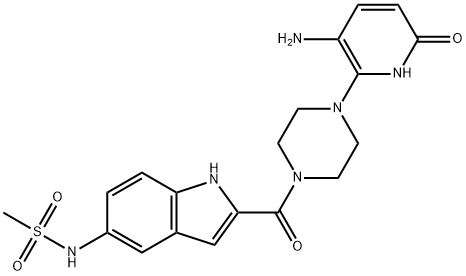 6’-Hydroxy N-Desisopropyl Delavirdine Struktur