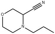 3-Morpholinecarbonitrile, 4-propyl- Struktur