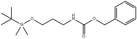 Carbamic acid, N-[3-[[(1,1-dimethylethyl)dimethylsilyl]oxy]propyl]-, phenylmethyl ester Struktur