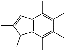 1H-Indene, 1,2,4,5,6,7-hexamethyl- Struktur