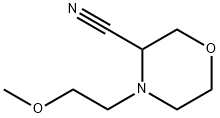 3-Morpholinecarbonitrile, 4-(2-methoxyethyl)- Struktur