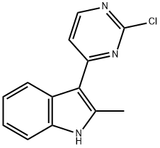 2-Chloro-4-(2-methylindol-3-yl)pyrimidine Struktur