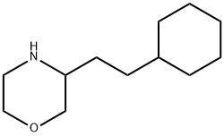 Morpholine, 3-(2-cyclohexylethyl)- Struktur