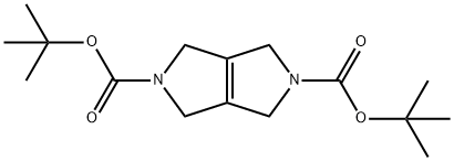 Pyrrolo[3,4-c]pyrrole-2,5(1H,4H)-dicarboxylic acid, 3,6-dihydro-, 2,5-bis(1,1-dimethylethyl) ester Struktur