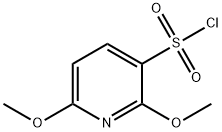 2,6-dimethoxypyridine-3-sulfonyl chloride Struktur