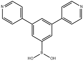 Boronic acid, B-(3,5-di-4-pyridinylphenyl)- Struktur