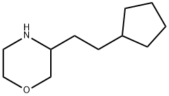 Morpholine, 3-(2-cyclopentylethyl)- Struktur