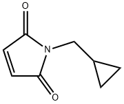 1H-Pyrrole-2,5-dione, 1-(cyclopropylmethyl)- Struktur