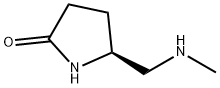 (5S)-5-[(methylamino)methyl]pyrrolidin-2-one Struktur