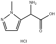 2-amino-2-(1-methyl-1H-pyrazol-5-yl)acetic acid dihydrochloride Struktur