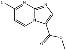 Imidazo[1,2-a]pyrimidine-3-carboxylic acid, 7-chloro-, methyl ester Struktur