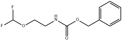 Carbamic acid, N-[2-(difluoromethoxy)ethyl]-, phenylmethyl ester Struktur