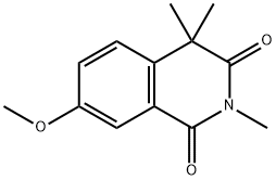 2,4,4-trimethyl-7-methoxy-isoquinolinedione-(1,3) Struktur