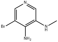 3,4-Pyridinediamine, 5-bromo-N3-methyl- Struktur