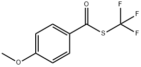 Benzenecarbothioic acid, 4-methoxy-, S-(trifluoromethyl) ester Struktur