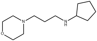 4-Morpholinepropanamine, N-cyclopentyl- Struktur