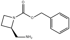 (R)-benzyl 2-(aminomethyl)azetidine-1-carboxylate Struktur