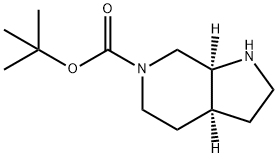 tert-butyl (3aS,7aS)-1,2,3,3a,4,5,7,7a-octahydropyrrolo[2,3-c]pyridine-6-carboxylate Struktur