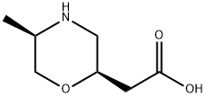 2-Morpholineacetic acid, 5-methyl-, (2R,5R)- Struktur