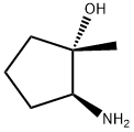 (1S,2S)-2-amino-1-methyl-cyclopentanol Struktur