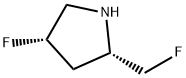 Pyrrolidine, 4-fluoro-2-(fluoromethyl)-, (2S,4S)- Struktur