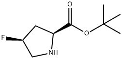 L-Proline, 4-fluoro-, 1,1-dimethylethyl ester, (4S)- Struktur