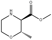 3-Morpholinecarboxylic acid, 2-methyl-,methylester,(2S,3R)- Struktur