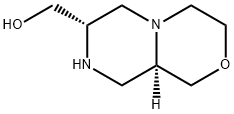 Pyrazino[2,1-c][1,4]oxazine-7-methanol,octahydro-, (7S,9aR)- Struktur