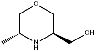 3-Morpholinemethanol, 5-methyl-, (3R,5R)- Struktur