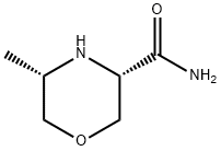 3-Morpholinecarboxamide, 5-methyl-, (3S,5S)- Structure