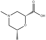 2-Morpholinecarboxylicacid,4,6-dimethyl-,(2R,6R)- Struktur