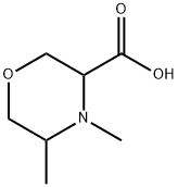 3-Morpholinecarboxylicacid,4,5-dimethyl- Struktur