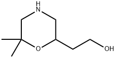 2-Morpholineethanol, 6,6-dimethyl- Struktur