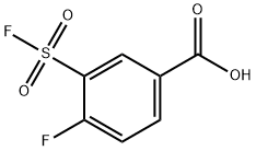 Benzoic acid, 4-fluoro-3-(fluorosulfonyl)- Struktur